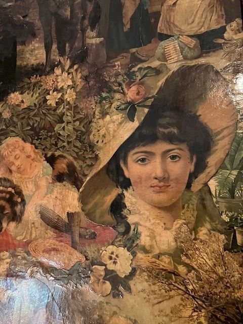 Victorian scrap screen panels