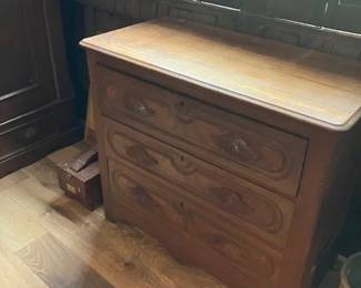 Antique Victorian three drawer chest
