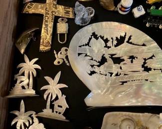 Philippine carved place card holders 