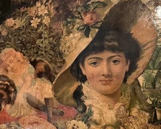 Victorian scrap screen panels