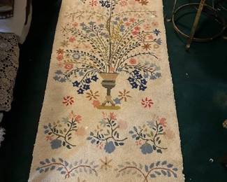 Large hand knotted tree of life rug