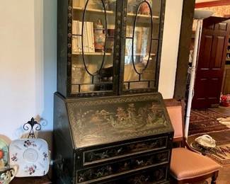 Chinoiserie secretary
