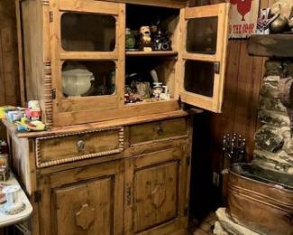 Pine kitchen cupboard