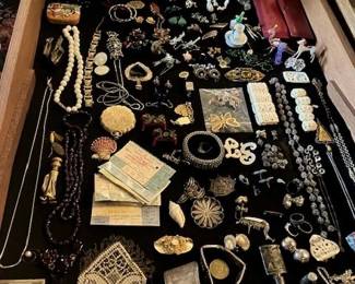 Vintage ticket stubs, Billy Joel, Police, more, sterling silver jewelry, antique purses