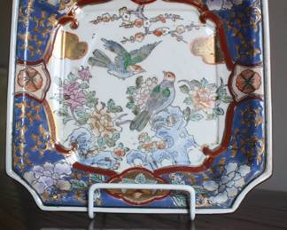 Asian-inspired porcelain plate $50