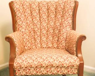 Vintage armchair features a classical floral pattern with beautiful carved wooden trim. Sturdy, comfortable, and full of charm.
Perfect for a cozy reading nook or a statement piece in your home.
$60