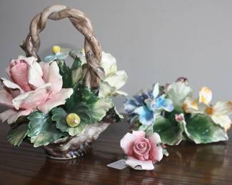 Italian Capodimonte-Style Porcelain Flowers
$50 for all 3.