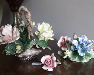 Italian Capodimonte-Style Porcelain Flowers
$50 for all 3.