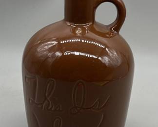 Moonshine Jug w/ This is it! Impressed Slogan
