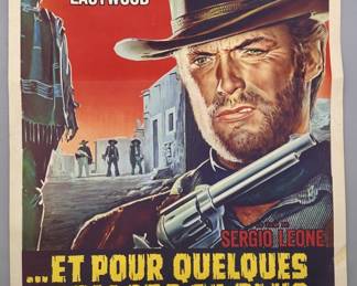 Vtg. French Movie Poster- For A Few Dollars More