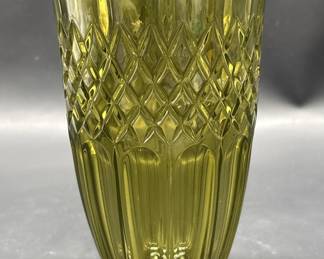 Marquis By Waterford Shelton 8in Vase, Olive Green