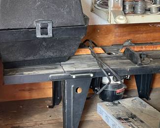 Router with stand, blades, and case
