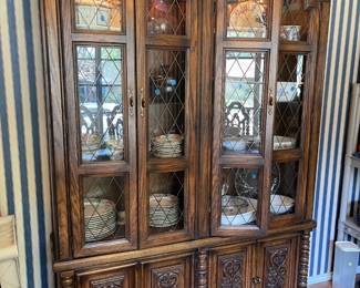 Lighted dining room china cabinet