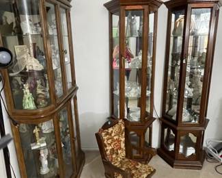 The small cabinets are not for sale, just being used for display! Thanks for understanding!