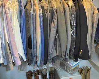 Handsome suits, some still with tags!