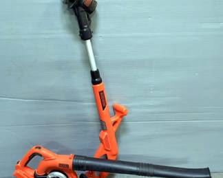 Black+Decker Cordless Weed Eater And Leaf Blower, Both Include Battery