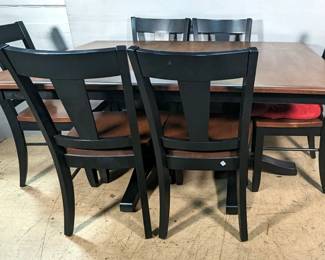 Palettes By Winesburg Dining Table with Six Chairs