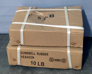 Rubber Hexagon Dumbbell Sets