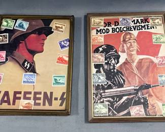 Framed "Day of Heroes" 1943 Issue Stamp Sets