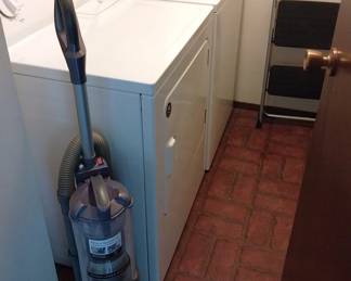 Whirlpool washer and electric dryer, Shark vacuum, step stool