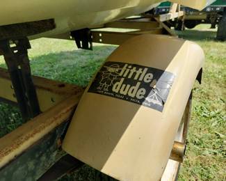 1973 Renken 15’ speed boat, Little Dude trailer, Chrysler 55 outboard