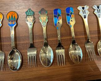 MICHELSEN STERLING SILVER SPOONS & FORKS