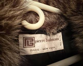 PIERRE BALMAIN FUR COAT