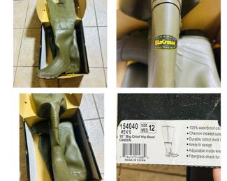 Men’s Size 12 LaCrosse Hip Boots - Almost Brand New / with Box 