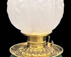 PAINTED VICTORIAN OIL LAMP