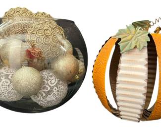 LARGE DECORATIVE HOLIDAY BOWL
