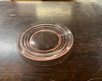 Pink Glass Salad Plate