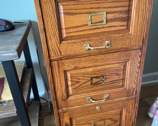 file cabinet, wood