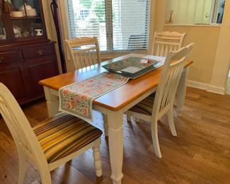 dining table w/bench & 4 chairs