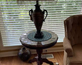 lamp & table