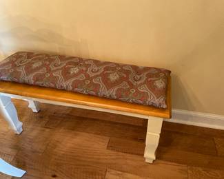 bench goes with dining table