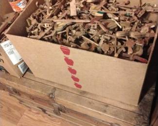 Antique piano keys
