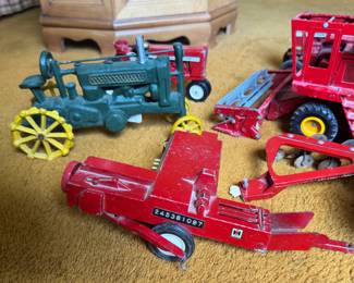 Antique toy tractors 