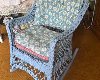 Wicker rocking chair