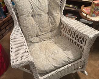 Wicker rocking chair