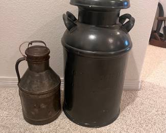 Antique Milk Can and Cream Cans