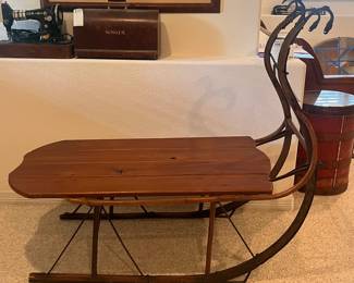 Vintage Wooden Sleigh