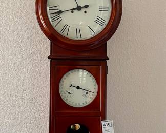 Vintage Howard Miller Key Wind Wall Clock