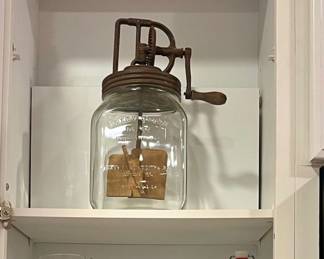Vintage Glassware, Blenko and Dazey Churn
