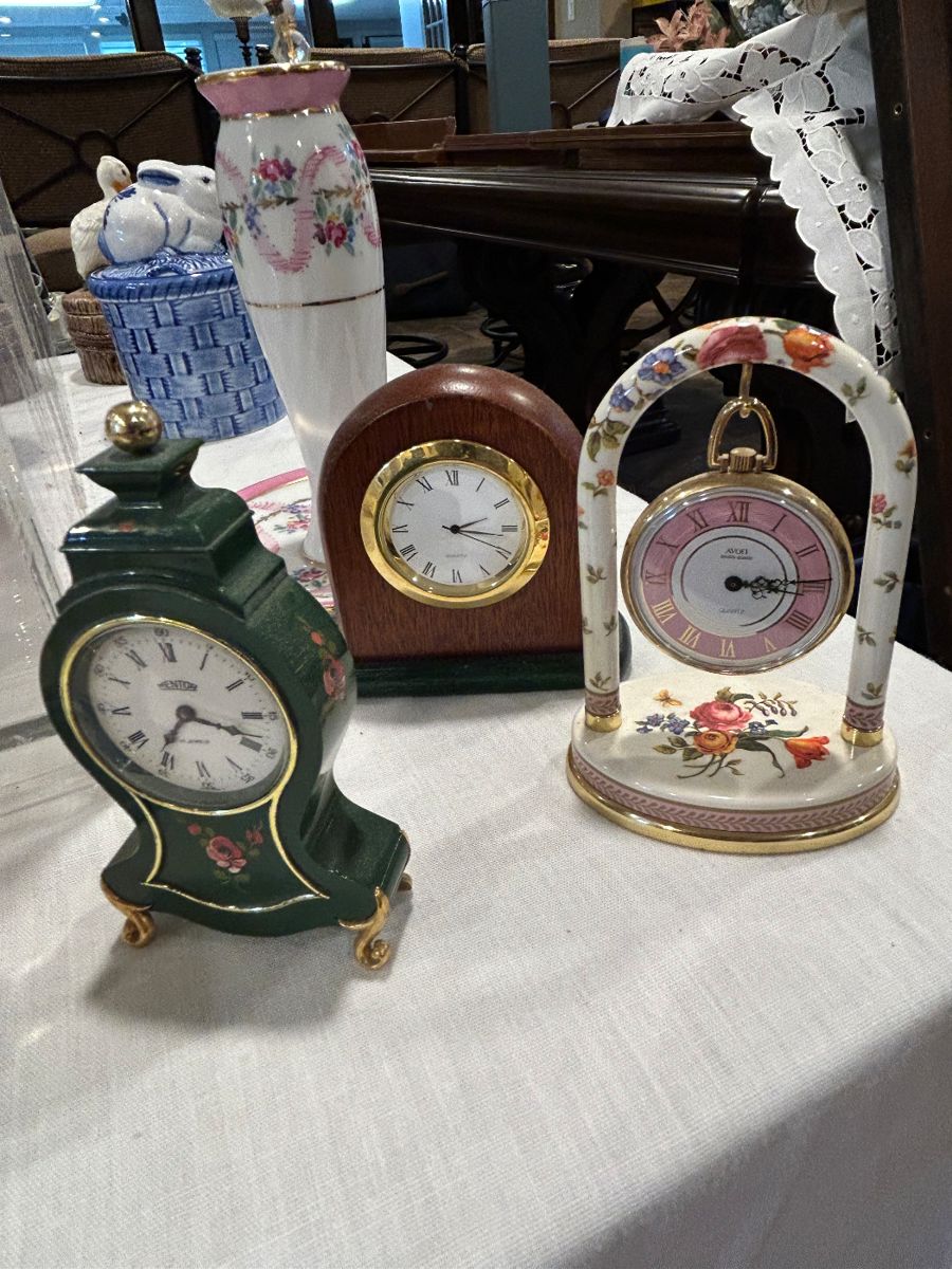 Avon clock and others