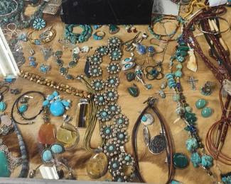 Assorted Turquoise jewelry