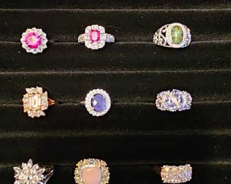 Assorted Sterling rings