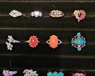 Assorted Sterling rings