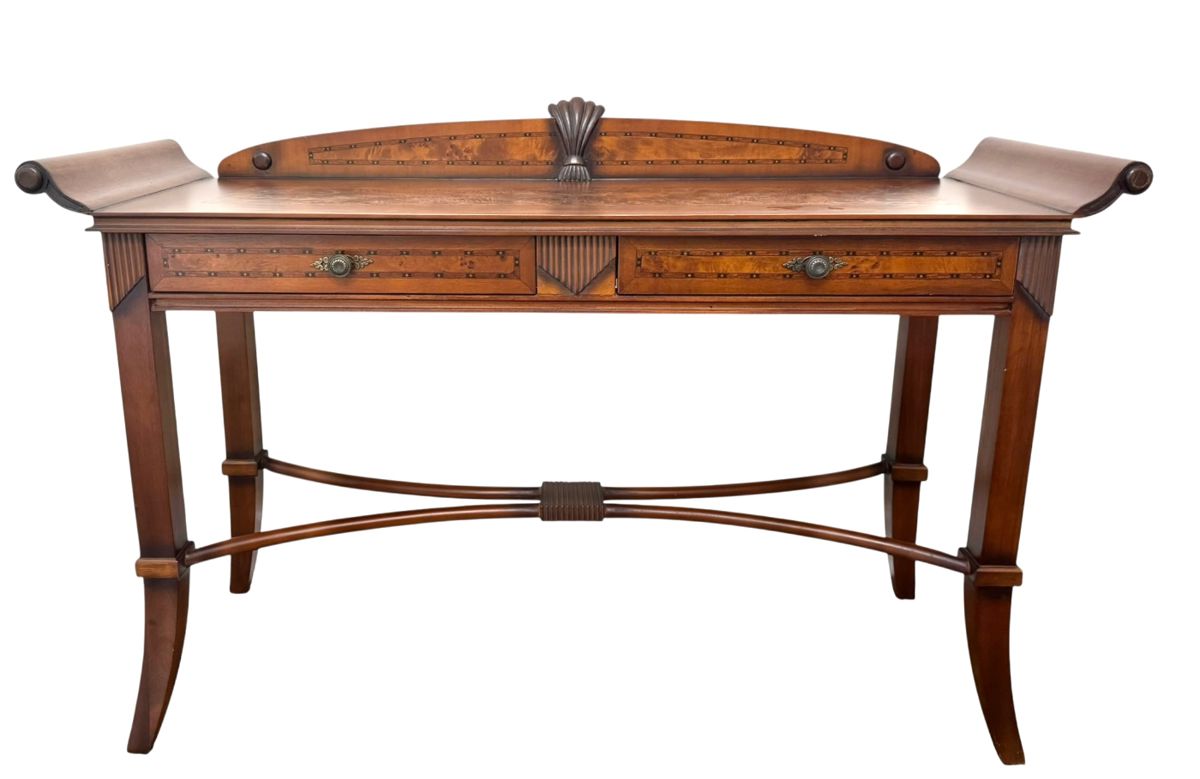 Mahogany Console Table with Inlay 