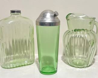 Green Vaseline Glass