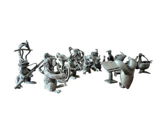 Collectible Hudson Pewter Animal Orchestra Figurines